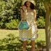 STUDIO NOOS MACRAME MINI HAND BAG NATURAL & PURPLE GREEN SÍŤKA - DOPLŇKY - PRO MAMINKY