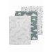 MEYCO PLENY 3-BALENÍ FEATHERS-CLOUDS-DOTS STONE GREEN/WHITE - ZAVINOVACÍ PLENY / OSUŠKY VELKÉ - PŘEBALOVÁNÍ