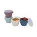 MELII SILIKONOVÉ KELÍMKY NA POTRAVINY SNAP&GO 118 ML - 4KS - LUXE PASTELOVÉ - USKLADNĚNÍ JÍDLA - KRMENÍ