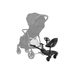 KIKKABOO STUPÁTKO KE KOČÁRKU SE SEDÁTKEM ALLY XL BLACK - STUPÁTKA ZA KOČÁREK - KOČÁRKY A PŘÍSLUŠENSTVÍ
