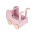 LITTLE DUTCH KOČÁREK PRO PANENKY DŘEVĚNÝ S PEŘINKOU PINK - LITTLE DUTCH - PRO DĚTI