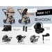 MOON CIAO MAXI SET - SAND - KOMBINACE S PŘÍSLUŠENSTVÍM - KOČÁRKY A PŘÍSLUŠENSTVÍ