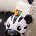 BABY EINSTEIN KOUSÁTKO S CHRASTÍTKEM ZEBRA ZEN™ SHAKE-A-SHAPE BEZ BPA 0M+ - MOTORICKÉ A HUDEBNÍ - PRO DĚTI