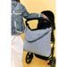 STUDIO NOOS DENIM DIAPER BAG - PŘEBALOVACÍ TAŠKA | HEARTS LIGHT BLUE HEARTS - PŘEBALOVACÍ TAŠKY - KOČÁRKY A PŘÍSLUŠENSTVÍ