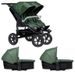 TFK TFK SET DUO2 FRAME 2025 - AIR WHEEL CARRYCOT + SEAT OLIVE - KOČÁRKY PRO DVOJČATA - KOČÁRKY A PŘÍSLUŠENSTVÍ