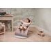 BABYBJORN BABYBJORN LEHÁTKO BLISS SAND GREY WOVEN PETAL, SV.ŠEDÁ KONSTRUKCE - LEHÁTKA A HOUPADLA - SPINKÁNÍ