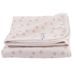 LODGER DREAMER NEWBORN RIB TAN 100 X 100 CM - DĚTSKÉ DEKY PRO MIMINKA - SPINKÁNÍ