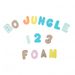BO JUNGLE PĚNOVÉ HRAČKY DO VANY ČÍSLICE A PÍSMENA 36KS - HRAČKY DO VANY - PRO DĚTI