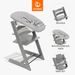 STOKKE® TRIPP TRAPP® + NOVOROZENECKÁ SADA + BABY SET ZVÝHODNĚNÁ SADA - JÍDELNÍ ŽIDLIČKY DŘEVĚNÉ - KRMENÍ