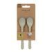 LÄSSIG SPOON SET GEO 4PC WARM GREY - LŽIČKY A PŘÍBORY - KRMENÍ