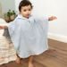 LÄSSIG MUSLIN PONCHO POWDER BLUE - OSUŠKY A DĚTSKÉ ŽUPANY - KOUPÁNÍ A ZDRAVÍ