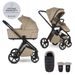 EASYWALKER SET KOČÁREK 2V1 ZOEY GO CHESTNUT BROWN XL S PŘÍSLUŠENSTVÍM - KOMBINACE S PŘÍSLUŠENSTVÍM - KOČÁRKY A PŘÍSLUŠENSTVÍ