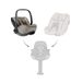 KIKKABOO SET I-CLASS 360 I-SIZE AUTOSEDAČKA 40-87CM + AUTOSEDAČKA 40-105CM + ZÁKLADNA OTOČNÁ CHAMPAGNE - AUTOSEDAČKY 0-13KG - AUTOSEDAČKY A PŘÍSLUŠENSTVÍ