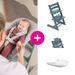 STOKKE® TRIPP TRAPP® + BABY SET + PULT ZVÝHODNĚNÁ SADA - JÍDELNÍ ŽIDLIČKY DŘEVĚNÉ - KRMENÍ