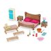 LI'L WOODZEEZ SADA NÁBYTKU DO LOŽNICE A JÍDELNY - DOPLŇKY PRO FIGURKY - PRO DĚTI