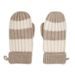 LODGER RUKAVICE STRIPE MERINO BEIGE VEL. 1 - 2 ROKY - RUKAVIČKY, ŠÁTKY, NÁKRČNÍKY - PRO DĚTI