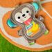 BRIGHT STARTS PODLOŽKA VODNÍ HUNGRY MONKEY™ 41 X 35 CM 0M+ - HRA NA BŘÍŠKU - PRO DĚTI