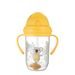 CANPOL BABIES NEVYLÉVACÍ HRNEČEK SE SLÁMKOU A ZÁVAŽÍM EXOTIC ANIMALS 270ML - DĚTSKÉ HRNEČKY - KRMENÍ