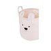 CHILDHOME KOŠ NA HRAČKY TEDDY OFF WHITE 30X30X30 CM - BOXY NA HRAČKY - SPINKÁNÍ