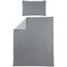 MEYCO POVLEČENÍ 100X135 CM - UNI GREY/LIGHT GREY - POVLEČENÍ DO POSTÝLKY - SPINKÁNÍ