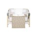 KIKKABOO LOŽNÍ SADA S POVLEČENÍM 3KS DO POSTÝLKY 50X85 CM SECRET GARDEN BEIGE - POVLEČENÍ DO POSTÝLKY - SPINKÁNÍ
