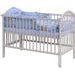 SCARLETT POSTÝLKA 120X60CM S KOMPLETNÍ VÝBAVOU MRÁČEK MODRÁ - DŘEVĚNÉ POSTÝLKY - SPINKÁNÍ
