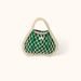 STUDIO NOOS MACRAME MINI HAND BAG NATURAL & PURPLE GREEN SÍŤKA - DOPLŇKY - PRO MAMINKY