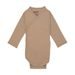 LODGER ROMPER LS SEERSUCKER BEIGE 80 - BODY - PRO DĚTI