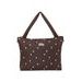 STUDIO NOOS PUFFY DIAPER BAG PŘEBALOVACÍ TAŠKA BROWN HEARTS - ORGANIZÉRY A KOŠÍKY - KOČÁRKY A PŘÍSLUŠENSTVÍ