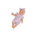 LULLA BABY PANENKA 35 CM V OVERALU S ČELENKOU FLORAL LILA - PANENKY - PRO DĚTI