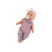 LULLA BABY PANENKA 35 CM V OVERALU S ČELENKOU LILA - PANENKY - PRO DĚTI
