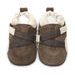 SHOOSHOOS DĚTSKÉ KOŽENÉ BOTIČKY BROWN SUEDE/WRAP - BOTIČKY - PRO DĚTI