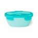 SKIP HOP MISKA S LŽIČKOU V OCHRANNÉM POUZDŘE EASY SERVE TEAL 240ML, 3M+ - MISKY, TALÍŘKY A PODLOŽKY - KRMENÍ