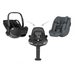 KIKKABOO SET I-CLASS 360 I-SIZE AUTOSEDAČKA 40-87CM + AUTOSEDAČKA 40-105CM + ZÁKLADNA OTOČNÁ GRAPHITE - AUTOSEDAČKY 0-13KG - AUTOSEDAČKY A PŘÍSLUŠENSTVÍ