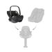 KIKKABOO SET I-CLASS 360 I-SIZE AUTOSEDAČKA 40-87CM + AUTOSEDAČKA 40-105CM + ZÁKLADNA OTOČNÁ GRAPHITE - AUTOSEDAČKY 0-13KG - AUTOSEDAČKY A PŘÍSLUŠENSTVÍ