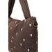 STUDIO NOOS PUFFY DIAPER BAG PŘEBALOVACÍ TAŠKA BROWN HEARTS - ORGANIZÉRY A KOŠÍKY - KOČÁRKY A PŘÍSLUŠENSTVÍ
