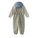 LEOKID SOFTSHELLOVÝ OVERAL COLOR BLOCK WOOD SAGE VEL. 18 - 24 MĚSÍCŮ (VEL. 86) - OVERALY - PRO DĚTI