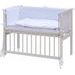 SCARLETT DĚTSKÁ POSTÝLKA BABY BÍLÁ S KOMPLETNÍ VÝBAVOU MARTIN BÍLÁ 90X41 CM - DŘEVĚNÉ POSTÝLKY - SPINKÁNÍ