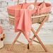 FUNNABABY MUŠELÍNOVÁ DEKA CORAL PINK 80 X 80 CM - DĚTSKÉ DEKY PRO MIMINKA - SPINKÁNÍ