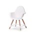 CHILDHOME ŽIDLIČKA 2V1 EVOLU 2 NATURAL / WHITE - JÍDELNÍ ŽIDLIČKY DŘEVĚNÉ - KRMENÍ