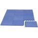 RIALTO BABY HRACÍ PODLOŽKA PUZZLE S OKRAJEM BLU 92X122 CM - HRACÍ PODLOŽKY NA ZEM - SPINKÁNÍ
