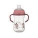 CANPOL BABIES HRNEČEK SE SILIKONOVÝM PÍTKEM FIRSTCUP BONJOUR PARIS 250ML RŮŽOVÝ - DĚTSKÉ HRNEČKY - KRMENÍ