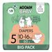 MOOMIN BABY 5 MAXI 10-16 KG (60 KS), EKO PLENKY - JEDNORÁZOVÉ PLENY - PŘEBALOVÁNÍ