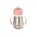 BEABA HRNEK TERMOIZOLAČNÍ S BRČKEM NEREZ 250ML PINK - TERMOOBALY A TERMOSKY - KRMENÍ