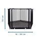 BABY DAN UNIVERZÁLNÍ OHRÁDKA BABYDAN CARL PENTAGON PLAYPEN, ČERNÁ - OHRÁDKY - KOUPÁNÍ A ZDRAVÍ