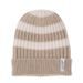 LODGER ČEPICE STRIPE MERINO BEIGE 6 - 12 MĚSÍCŮ - ČEPIČKY A KLOBOUČKY - PRO DĚTI