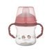 CANPOL BABIES HRNEČEK SE SILIKONOVÝM PÍTKEM FIRSTCUP BONJOUR PARIS 150ML RŮŽOVÝ - DĚTSKÉ HRNEČKY - KRMENÍ