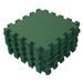 BABYDAN HRACÍ PODLOŽKA PUZZLE DARK GREEN 90X90CM - HRACÍ PODLOŽKY NA ZEM - SPINKÁNÍ