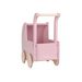 LITTLE DUTCH KOČÁREK PRO PANENKY DŘEVĚNÝ S PEŘINKOU PINK - LITTLE DUTCH - PRO DĚTI