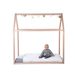 CHILDHOME RÁM POSTELE DOMEK NATURAL 70X140CM - DŘEVĚNÉ POSTÝLKY - SPINKÁNÍ